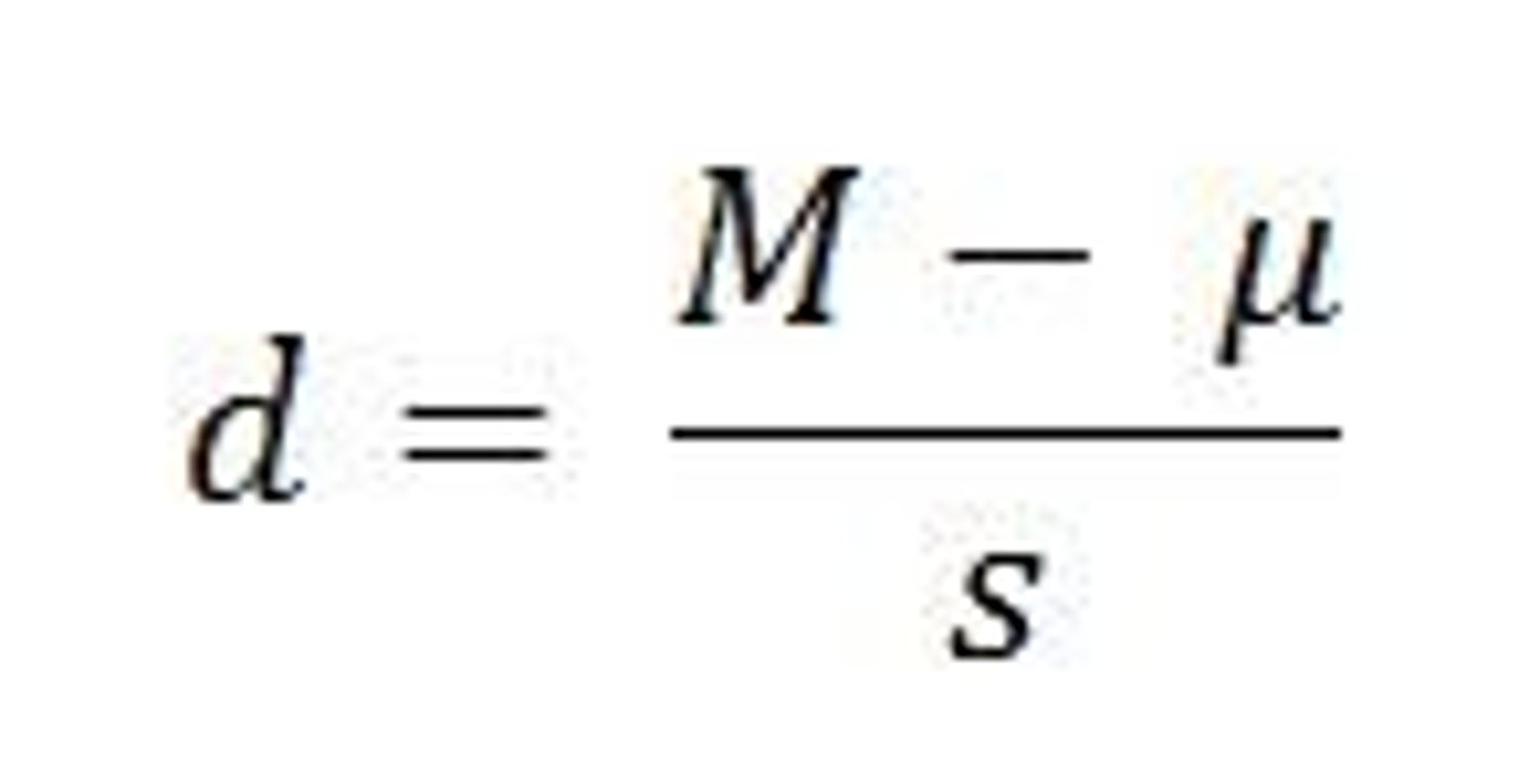 <p>dhat=M-mu/s</p>