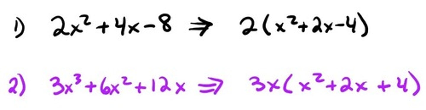 <p>The largest factor that two or more numbers have in common.</p>