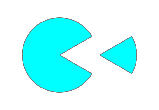 <p>An area of circle bounded by two radii and an arc</p>