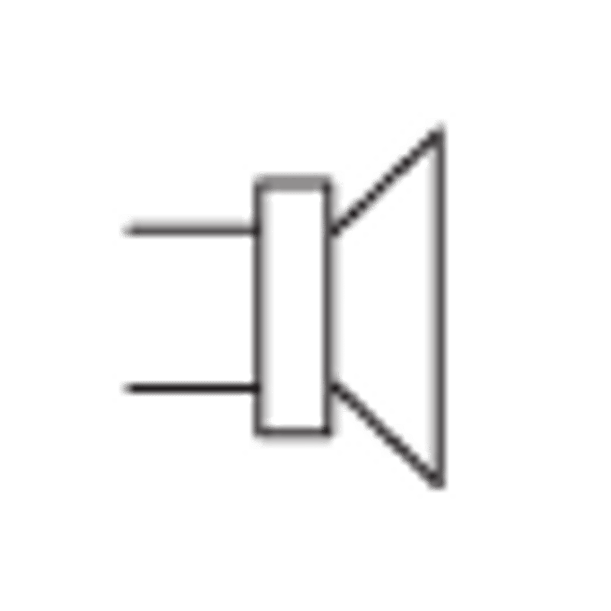 <p>Converts electrical signals into sound with electromagnet and diaphragm</p>
