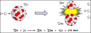 <p>Splitting apart</p><ul><li><p>Releases tons of energy</p></li><li><p>NUKES!!</p></li></ul>