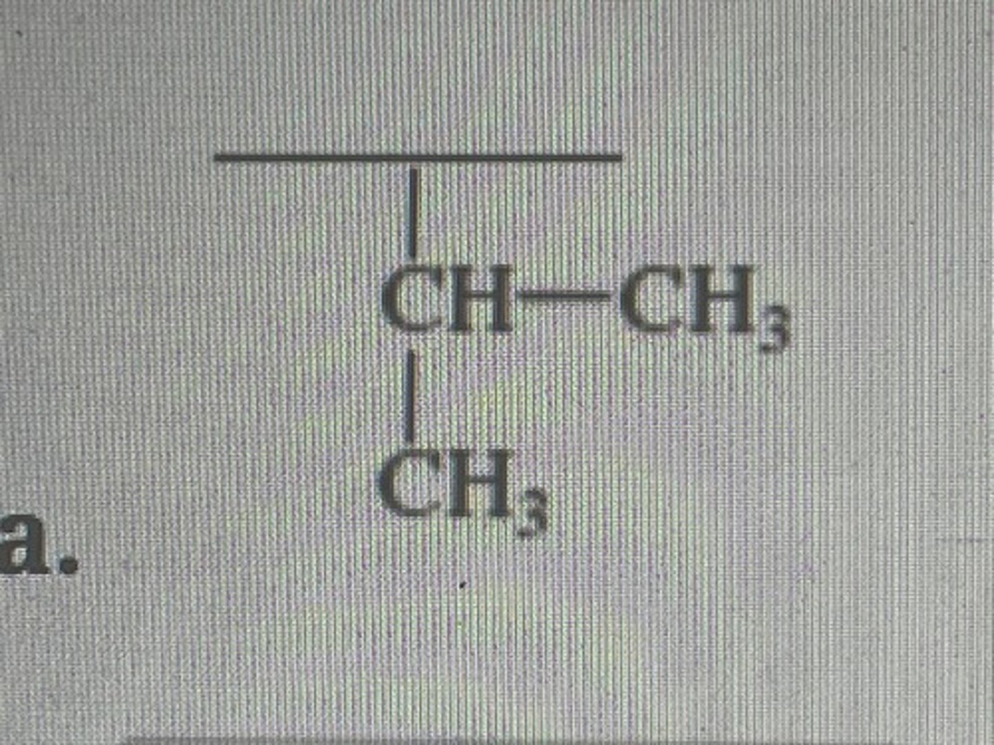 <p>propyl is attached in the middle</p>