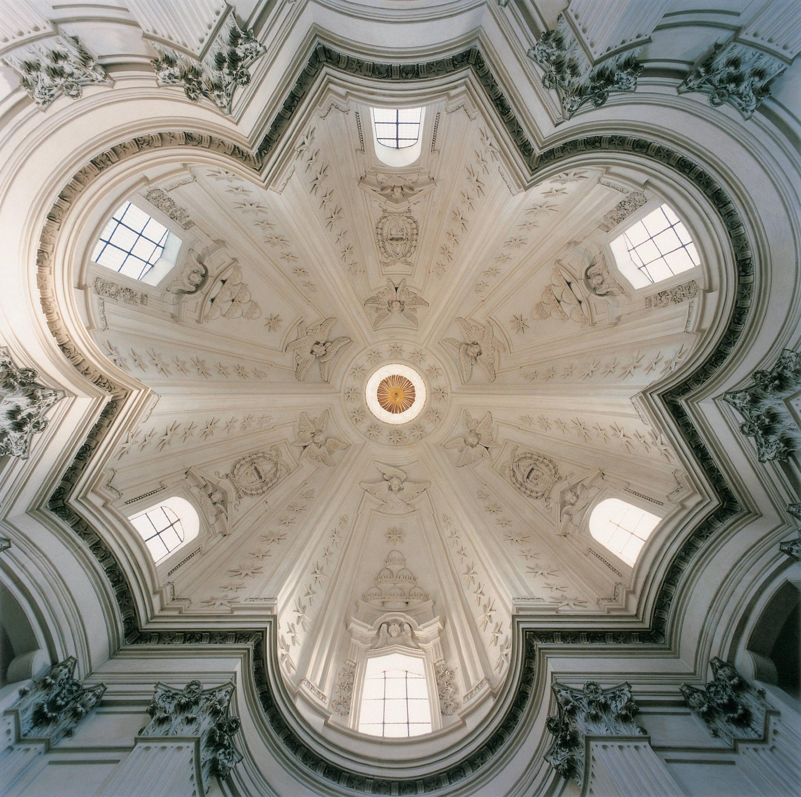 <p><span>Francesco Boromini - Sant’Ivo alla Sapienza</span></p><ul><li><p>church</p></li><li><p>construction began in 1642 but wasn’t completed until the early 1660s. </p></li><li><p>Rome, Italy. </p></li></ul>