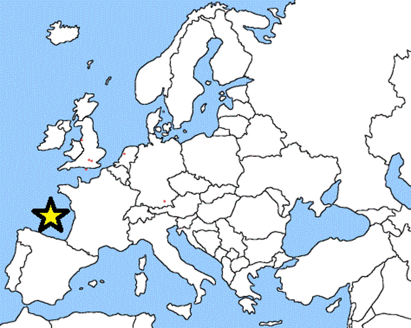 <p>Lies along western coast of France and north of the Spanish Border</p>