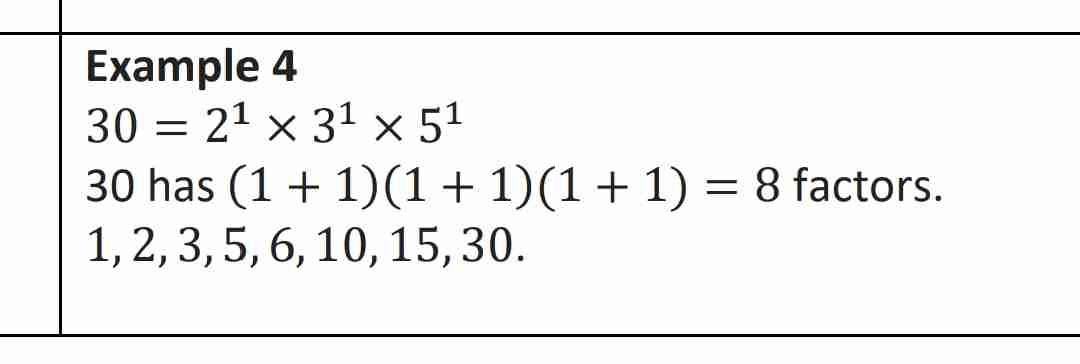 <p>Remember this q has two parts:</p><p>(I) How many factors?</p><p>(ii) List all these factors.</p>