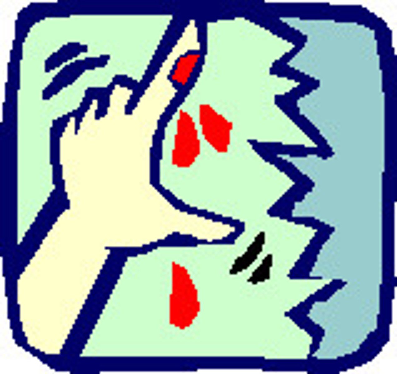 <p>to bleed</p>