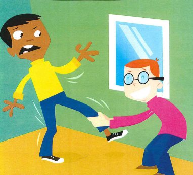<p>pull sb’s leg</p>