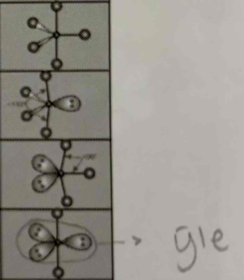 <p>Geometrie van 5 e- paren</p>