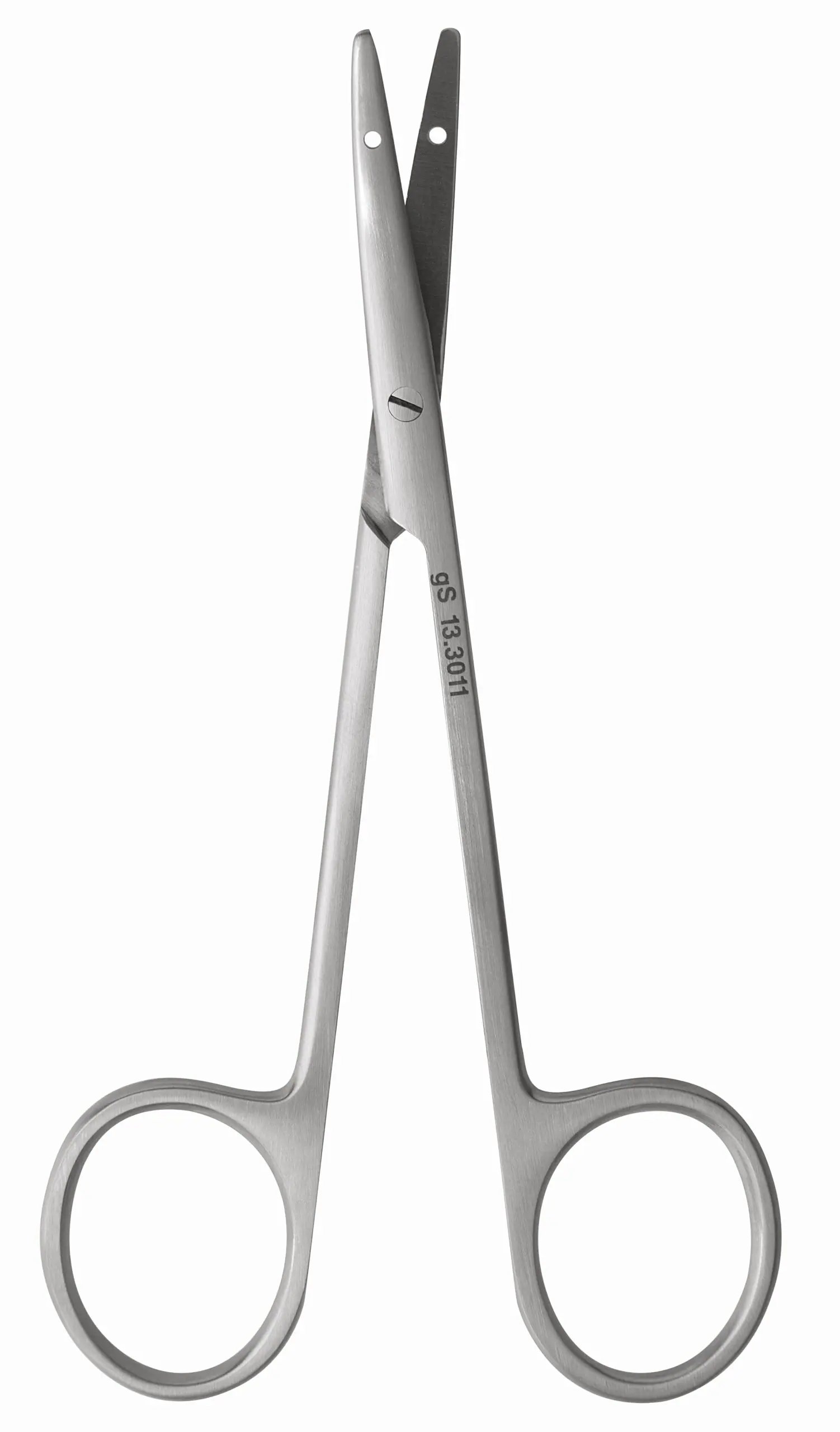 <p>Littler scissors, plastics</p><p></p><p>*suture is passed through holes in the blades</p>