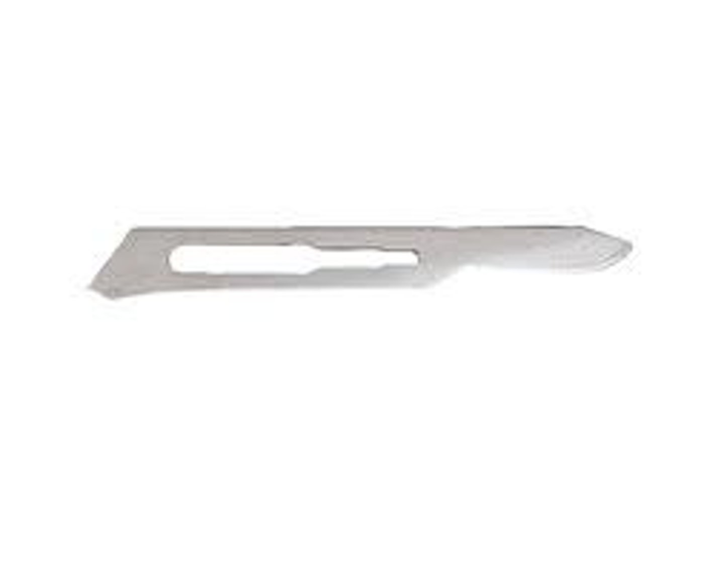 <p>used for small or very precise incision or curved incisions. Commonly used for declaw in cats</p><p>fits handle #3</p>