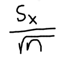 <p>use s<sub>x</sub> b/c don’t know <span><span>σ</span></span></p>