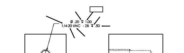 <p>The specified measurement from the top of the workpiece to the bottom of a hole, often indicated by the depth symbol on drawings. </p>