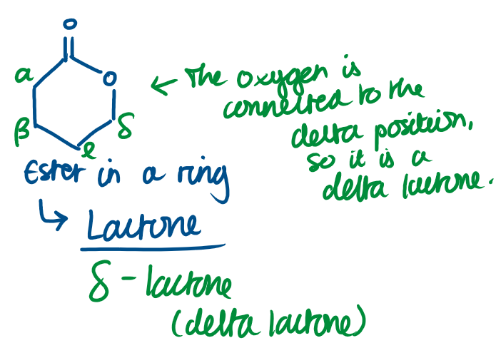 <p><span><span>δ</span></span> - lactone</p>