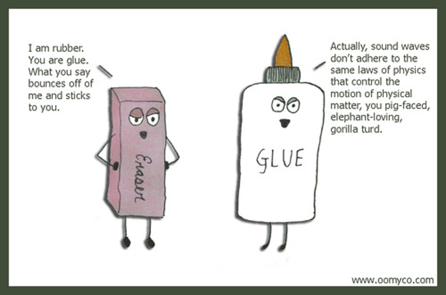 <p>A comparison between 2 objects without using the words like or as</p>