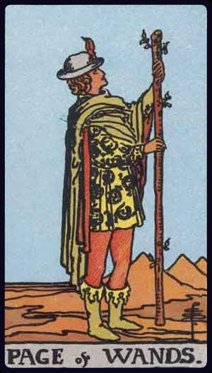 <p>PAGE OF WANDS</p>