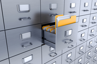 <p>a piece of furniture with drawers or compartments used for storing files and documents in an organized manner. </p>