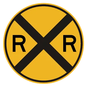 <p>What should you do when you see this sign?</p>