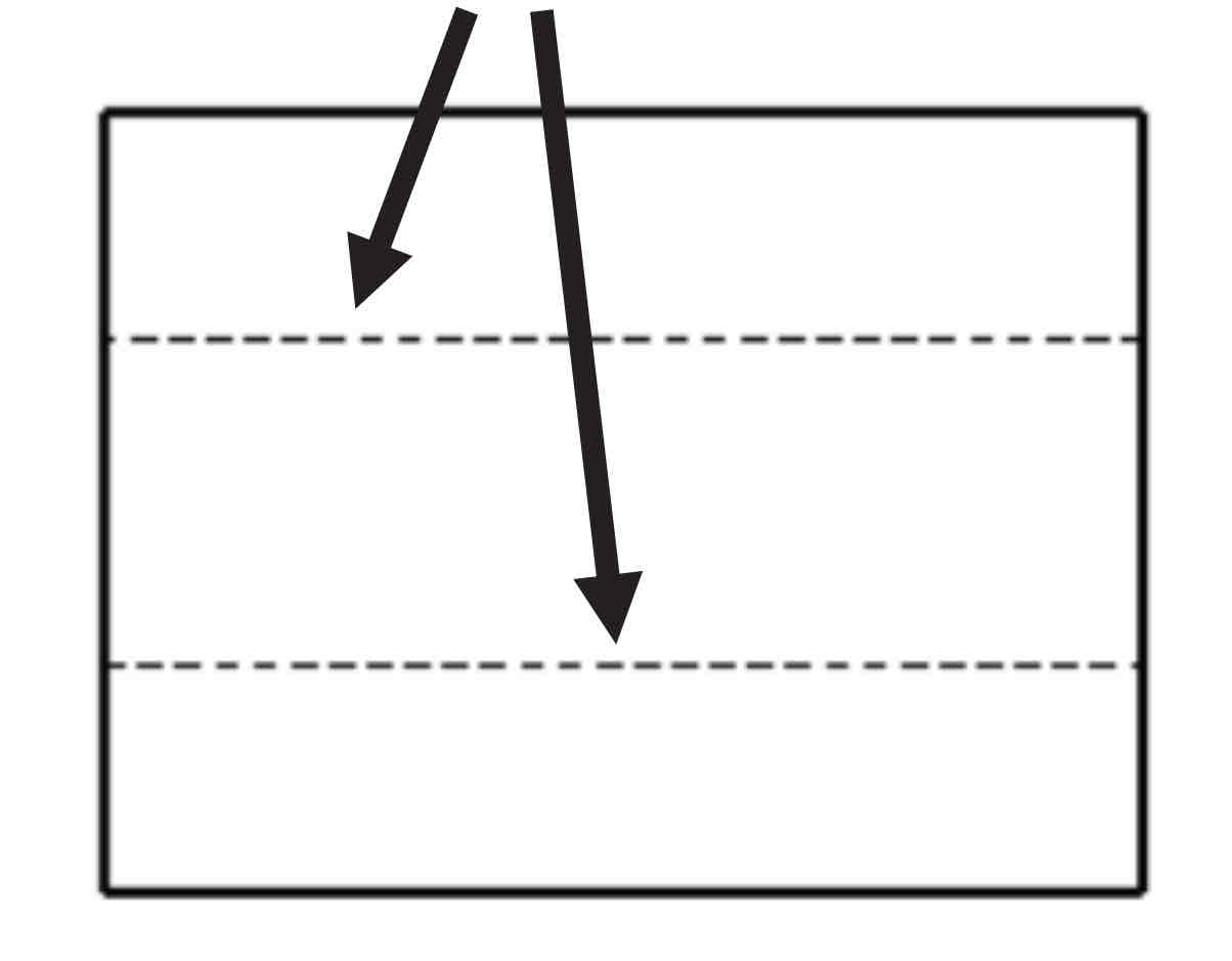 <p>Dashed line that represents hidden features.</p>