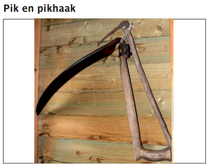 <p>Pik en pikhaak</p>