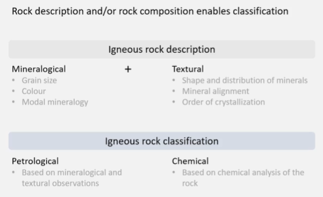 <p>Groundmass crystals, smallest crystals, tell us about the final stage of cooling. </p>