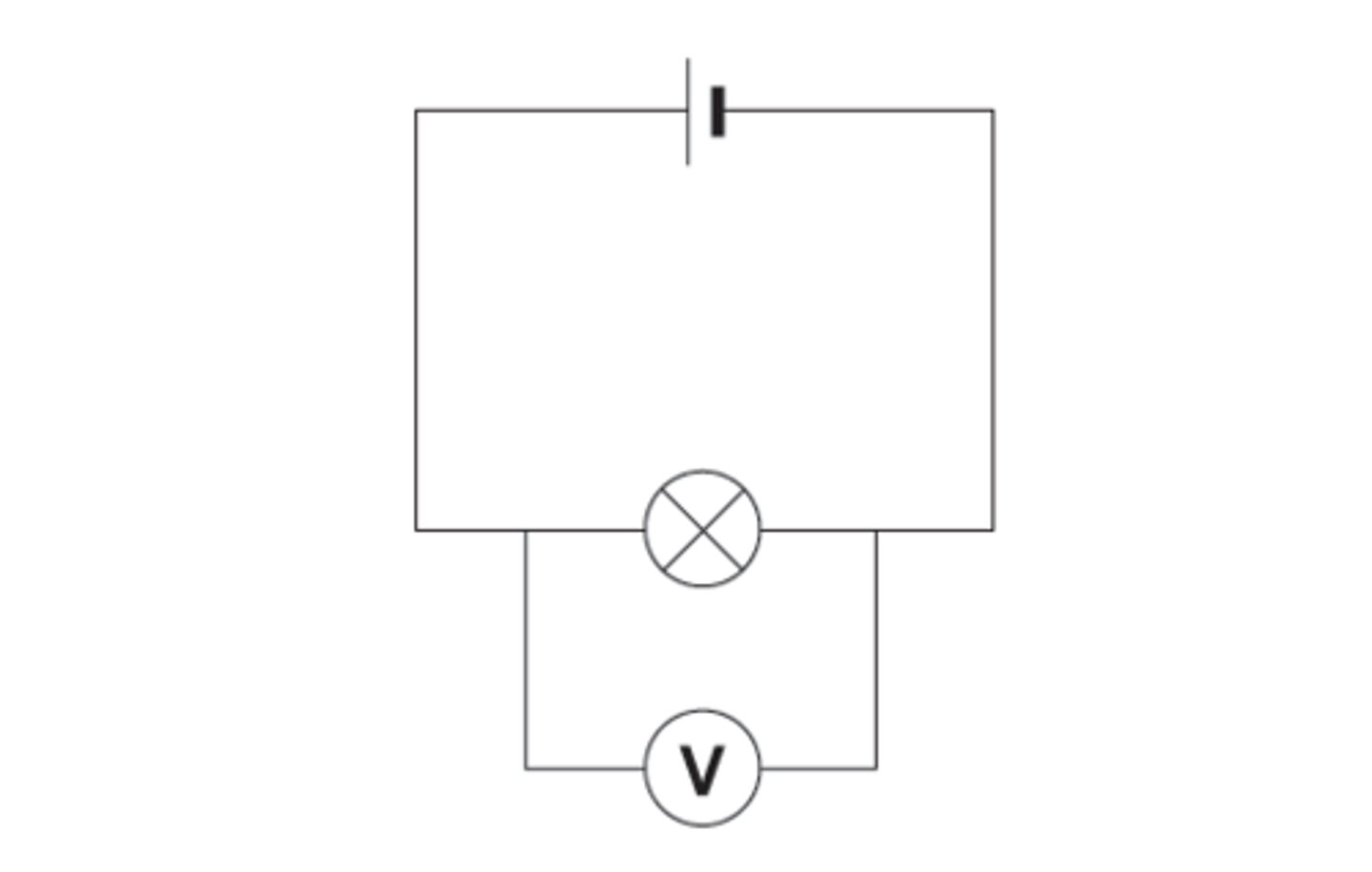 <p>In parallel (across) the component</p>