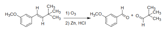 <ul><li><p>Cleaves alkenes → <strong>two carbonyls</strong>.</p></li><li><p>Reductive workup → aldehydes/ketones.</p></li><li><p>Oxidative workup → acids/ketones.</p></li><li><p>Exact cleavage of double bond.</p></li></ul><p></p>