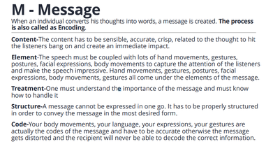 <p>enumerate all the elements under “Message”</p>