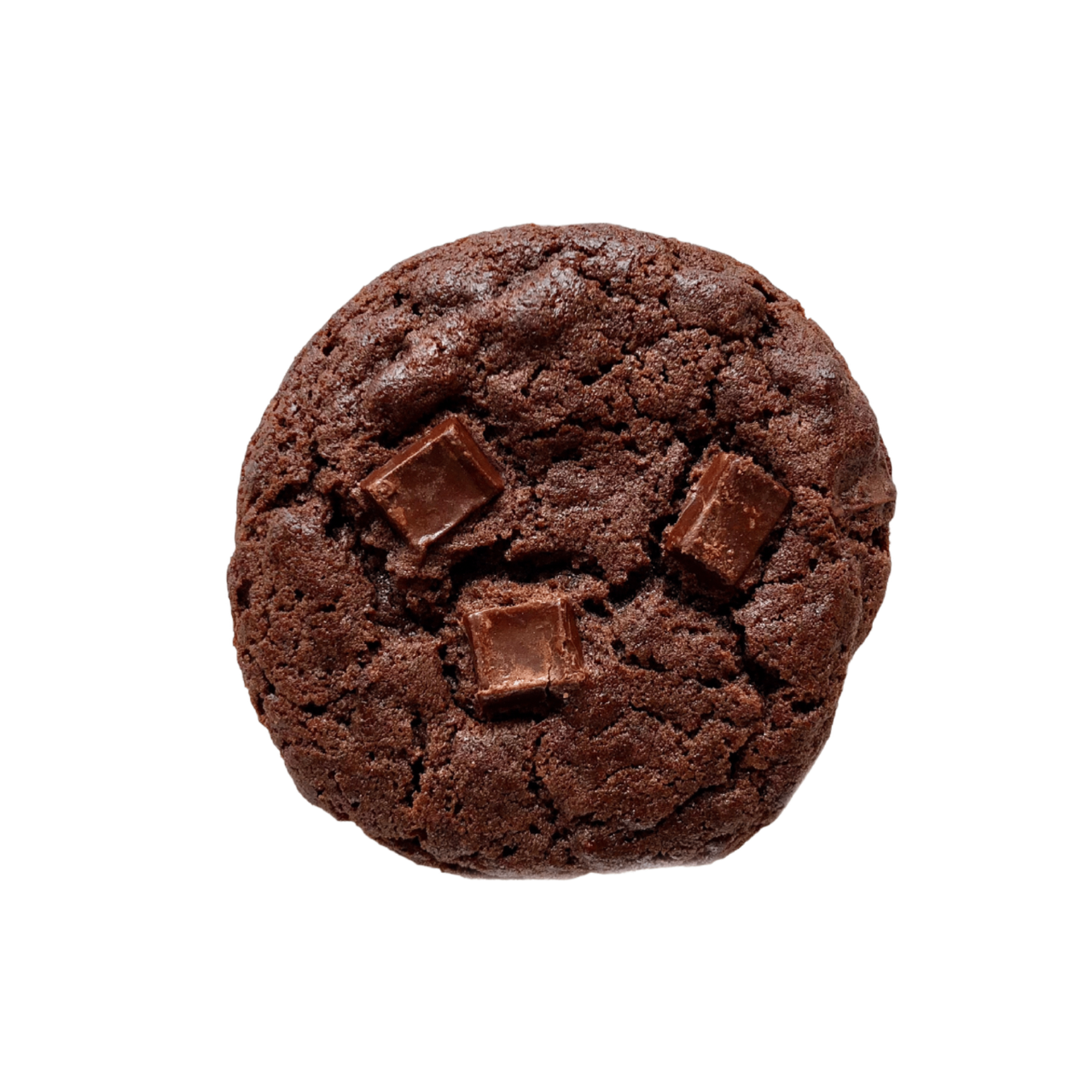 <p><span>Chocolate cookie dough with chocolate chunks.</span></p><p><span>AKA: “Fudge cookie”, “brownie cookie”</span></p><p><span>(CHC)</span></p>