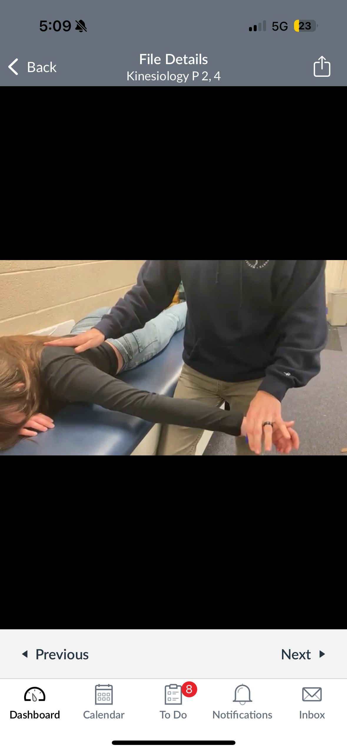 <p>A manual muscle test used to evaluate the strength of the middle trapezius muscle by having the patient retract the scapula against resistance. (Thumb Up)</p>