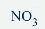 <p>NO<sub>3</sub><sup>-</sup></p>