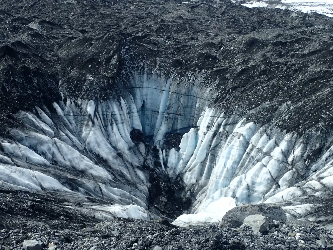 <p>Glacial debris accumulation.</p>