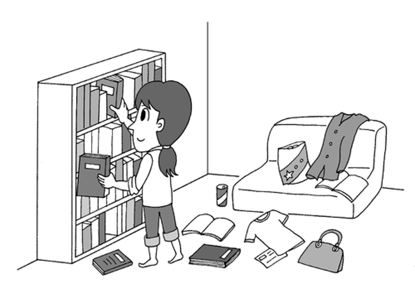 <p>to tidy up (~を)</p>