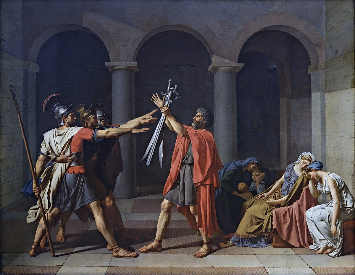 <p>Oath of the Horatii 1784 </p>