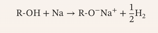 <p>Formation of Sodium Alkoxides Reaction</p>