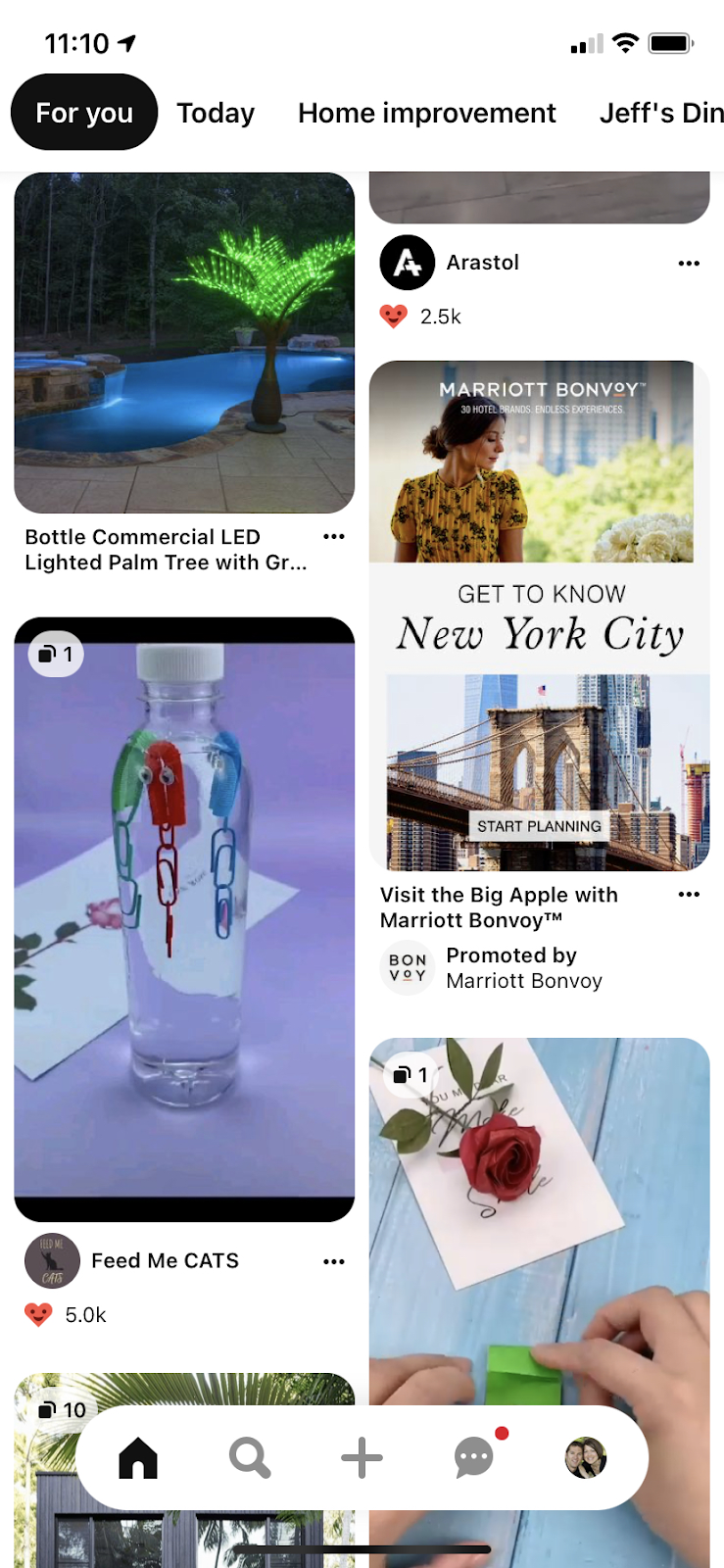 <ul><li><p>Mostly female user base</p></li><li><p>Pins (images with short captions) are recommended by the algorithm based on whether the user will be interested</p></li></ul><p></p>