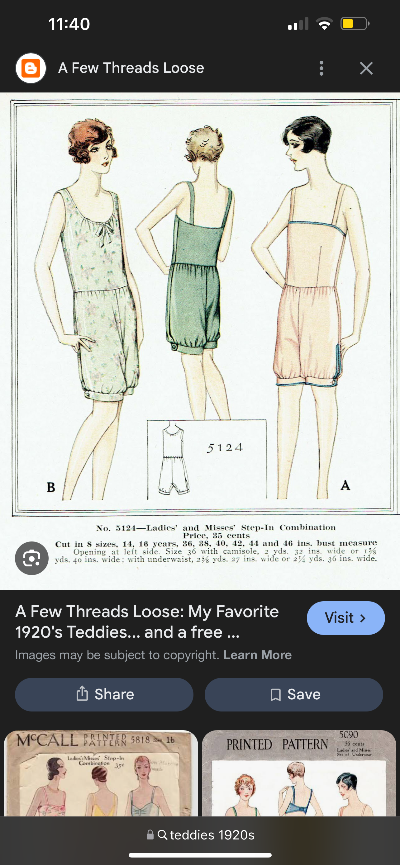 <p>Straight cut garments of the 1920s, combining a camisole with a s short slip or long vest with underpants. </p>