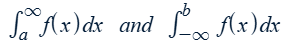 <p>Improper integrals defined by limits</p>