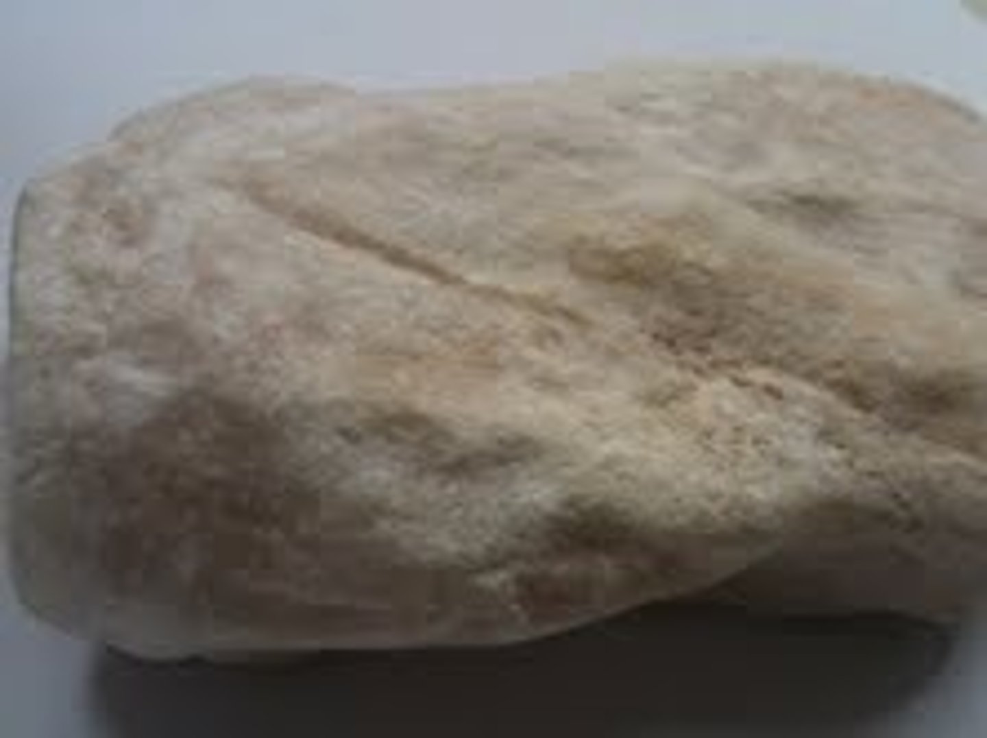 <p>sedimentary rock, composition: gypsum, any color, very soft (&lt;fingernail)</p>