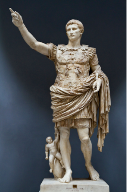 <p>The formal qualities of the sculpture shown suggest a strong influence by which of the following earlier works?<br>A. King Menkaura and queen<br>B. Anavysos Kouros<br>C. Doryphoros (Spear Bearer)<br>D. Head of a Roman patrician</p>