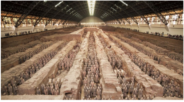 <p><span>The most famous of these is the <strong>Mausoleum of the first Qin Emperor</strong>, which includes the Terracotta Army. Ancient Chinese tombs were typically large, mound-like structures reflecting the belief in the afterlife.</span></p>