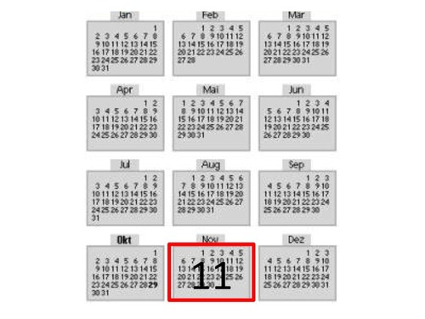 <p>November</p>