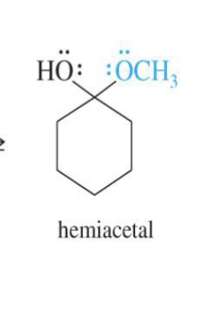 <p>Starting: </p><p>Ketone/ Aldehyde&nbsp;</p><p>Reagent:&nbsp;</p><ul><li><p>H+&nbsp;</p></li><li><p>R- OH&nbsp;</p></li></ul><p>Mechanism:&nbsp;</p><ol><li><p>The oxygen takes an H from H+&nbsp;</p></li><li><p>the first alcohol comes in and attacks the carbon&nbsp;</p></li><li><p>another alcohol comes in a takes the hydrogent from the first alcohol.&nbsp;&nbsp;</p></li></ol><img src="https://knowt-user-attachments.s3.amazonaws.com/f59cdce2-ef68-4ecb-891c-321c930ed1b4.png" data-width="100%" data-align="center"><p></p>