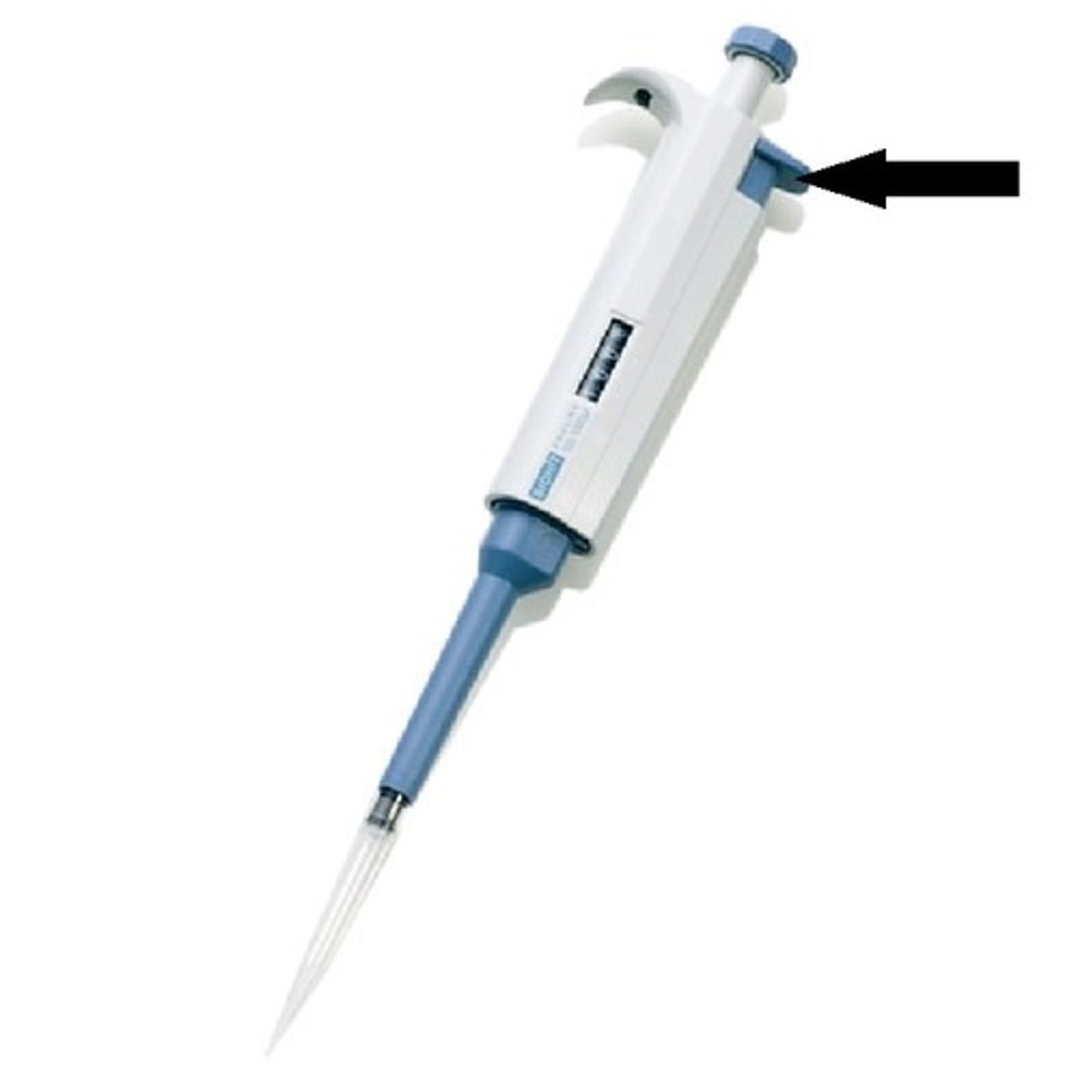 <p>The tip ejector releases the pipette tip.</p>