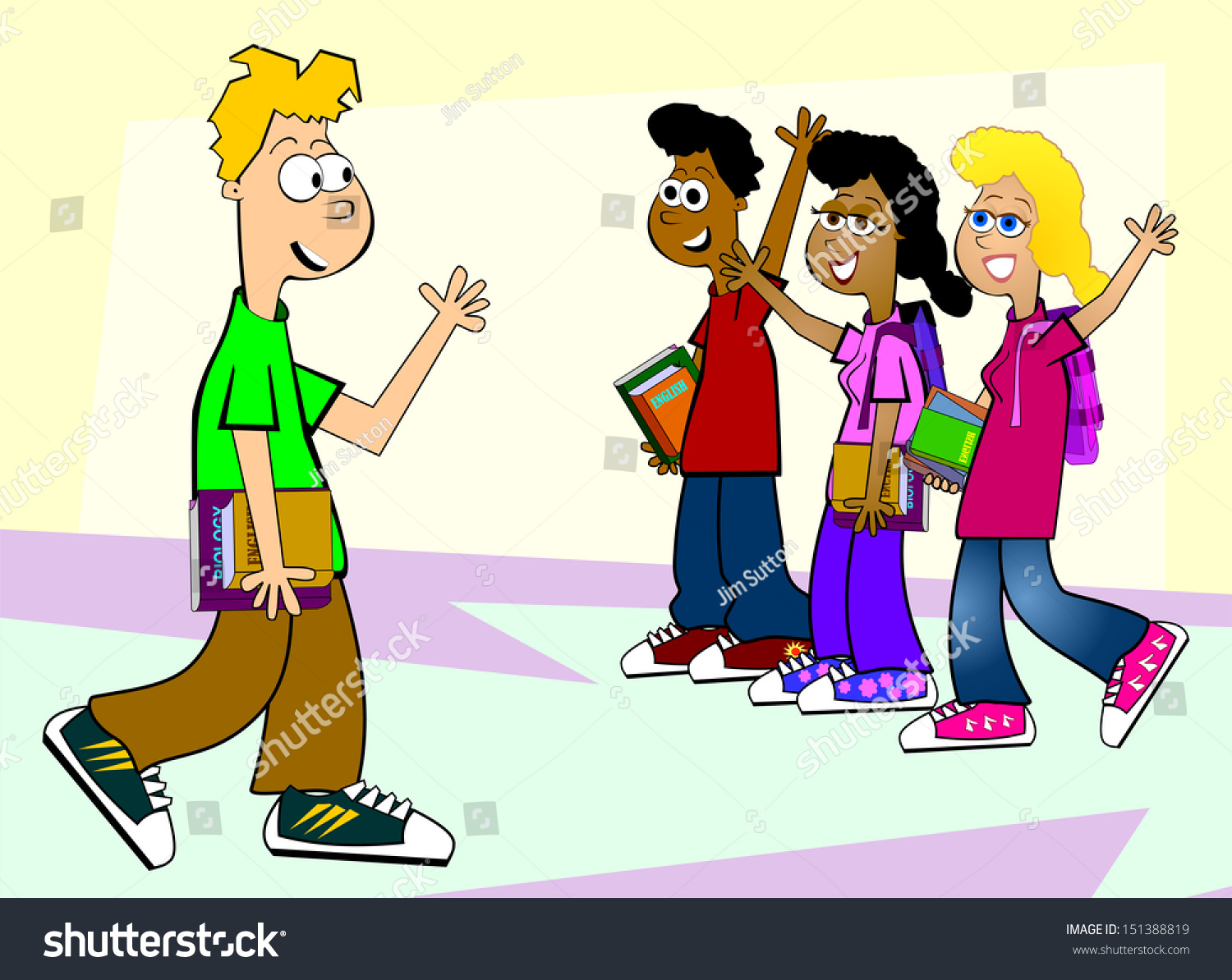<p>Greet teachers and support staff kindly and cheerfully.</p>