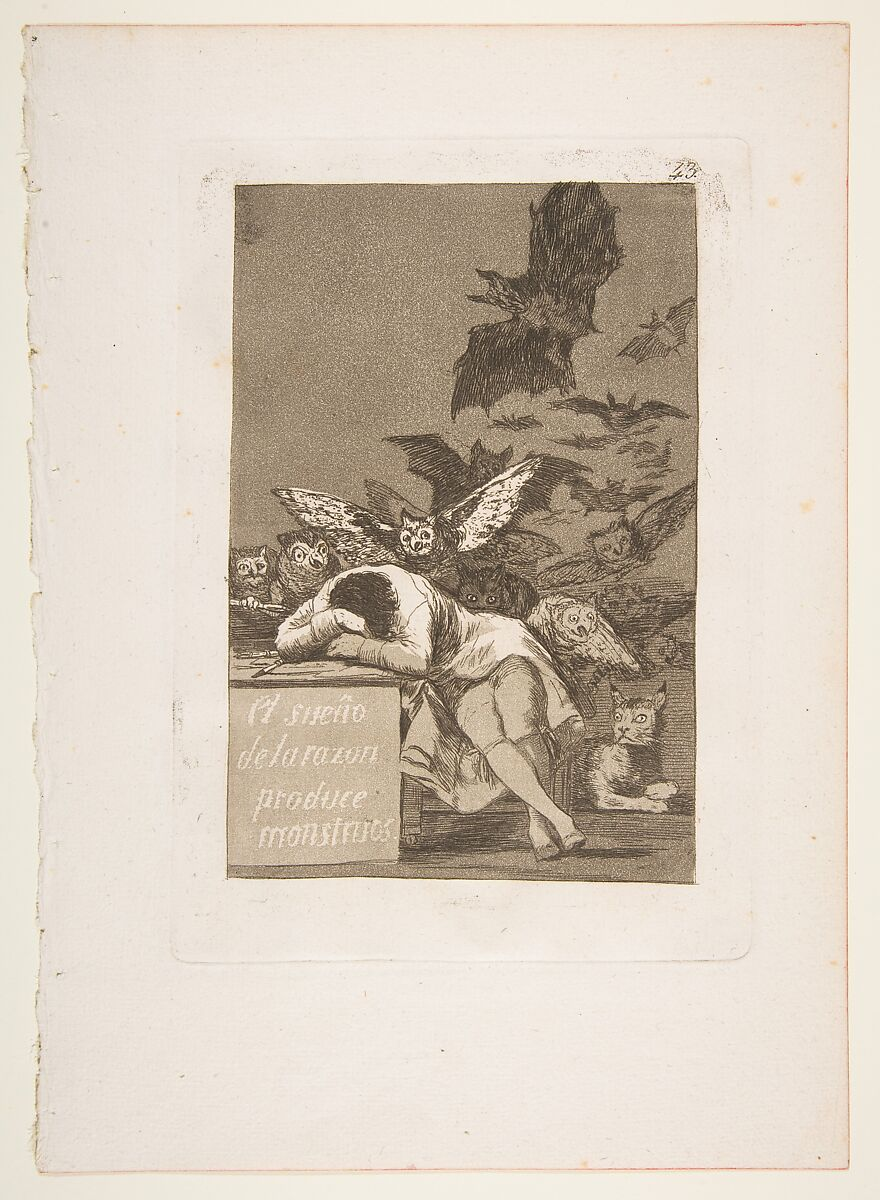 <p>What style was Goya, Los Caprichos, 1797-98, no.43: El sueno de la razon produce monstruos (The Sleep of Reason produces mosnters) created in?</p>