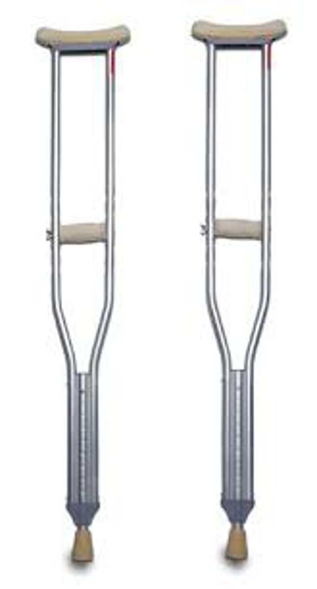 <p>An assistive device used for partial or non weight bearing ambulation. Patients require good balance, cardiovascular reserve, and strong upper body strength</p>