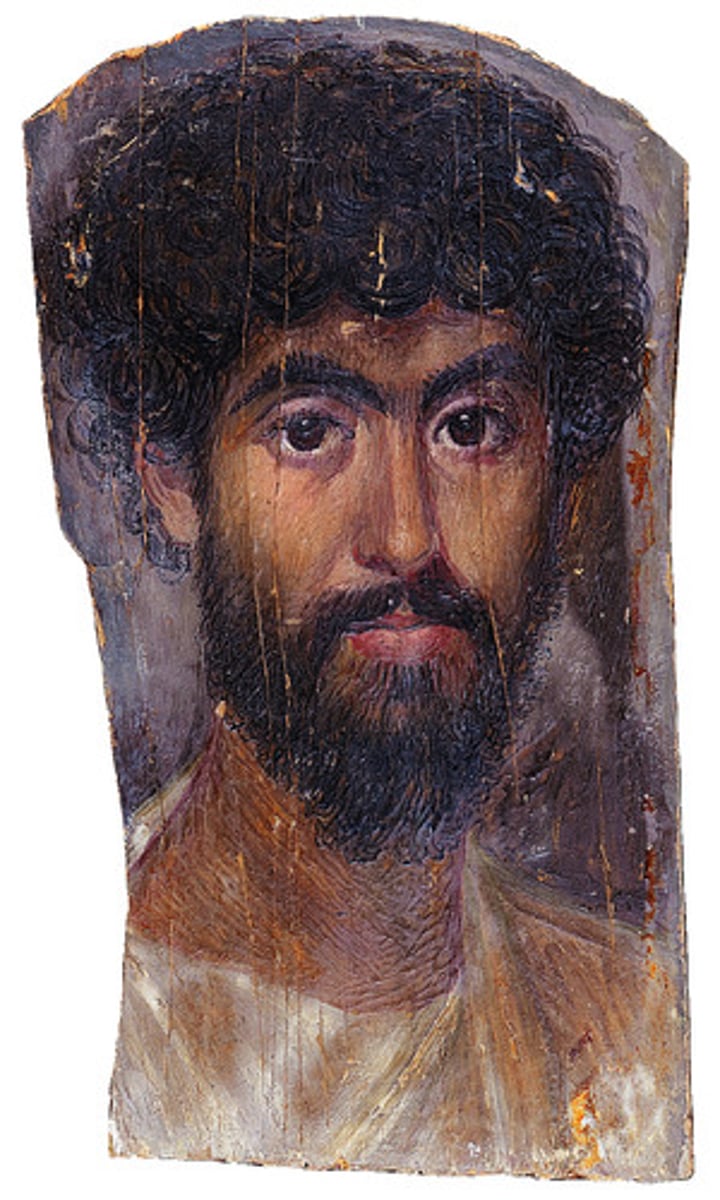 <p>A painting technique in which pigments are mixed with hot wax and applied to a surface, allowing for rich color, durability, and smooth blending of tones.</p>