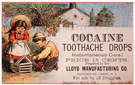 <p>Ran parallel w/domestic medicine; complimentary</p><p>Touted as ‘cure-alls’ for range ailments/ afflictions</p><p>Often <mark data-color="red" style="background-color: red; color: inherit">contained addictive/ habituating substances</mark> (alcohol, cocaine, opium…)</p><p><mark data-color="red" style="background-color: red; color: inherit">Efficacy (if any) limited</mark>; risks includ. addiction & illnesses related to other <s>known</s> ingredients.</p><p>Poss. to market ∵ limited govt oversight on drug safety (<s>regulations</s> to ensure manufacturers proved efficacy product they were advertis.)</p>