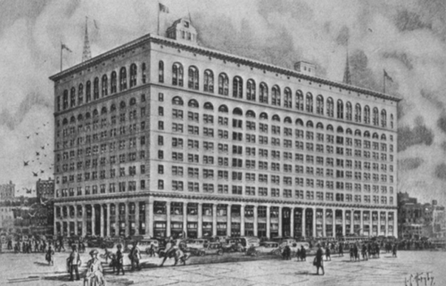 <p>Who opened the country's first department store in Philadelphia called the Grand Depot?</p>