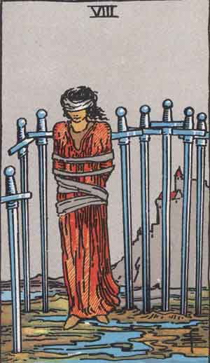 <p>8 of swords</p>